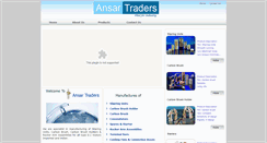 Desktop Screenshot of ansartraders.com